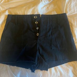 Forever 21 High Waisted Black Cotton Shorts. NWOT.